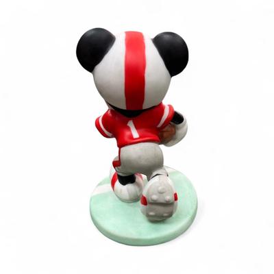 Sale Photo Thumbnail #144: Walt Disney Mickey Mouse in a Football Uniform Figurine.  Sri Lanka.  Porcelain   3.5" tall