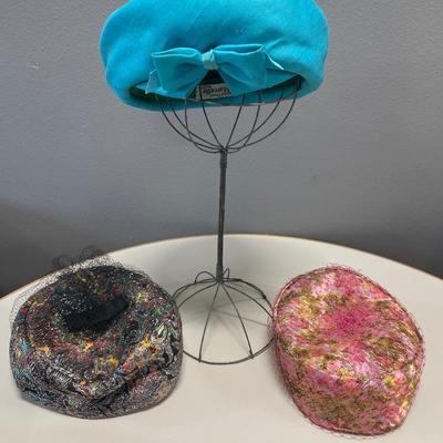 3 Vintage ladies hats