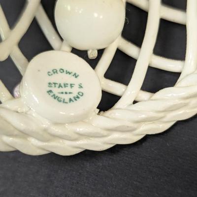 Sale Photo Thumbnail #1415: Vintage Crown Staff Bell Porcelain Titmouse Birds