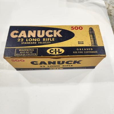 Vintage Box Brick of Canuck 22 Long Rifle 500 Rounds