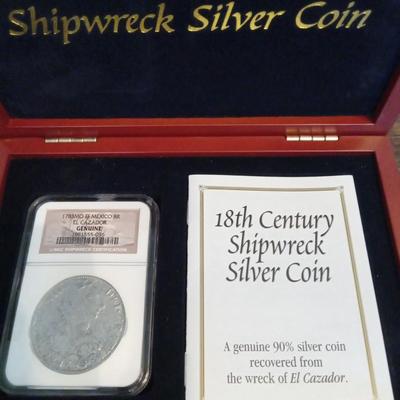 18th Century Shipwreck Silver coin
