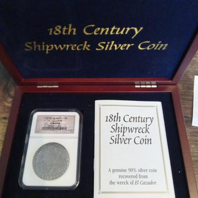 18th Century Shipwreck Silver Coin