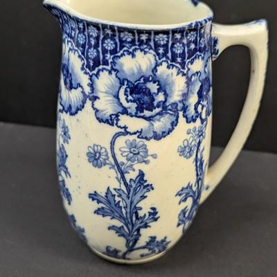 Sale Photo Thumbnail #1463: Whieldon Ware "Flora" F Winkle England Pitcher
