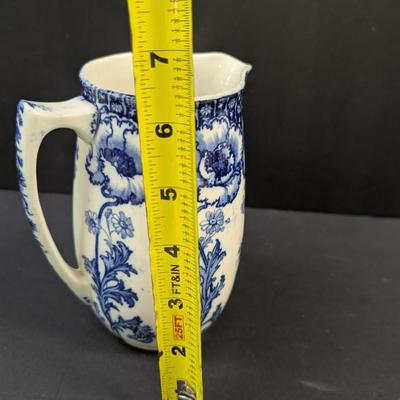 Sale Photo Thumbnail #1469: Whieldon Ware "Flora" F Winkle England Pitcher