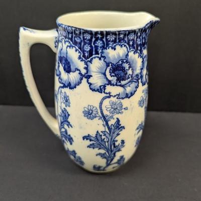 Sale Photo Thumbnail #1464: Whieldon Ware "Flora" F Winkle England Pitcher