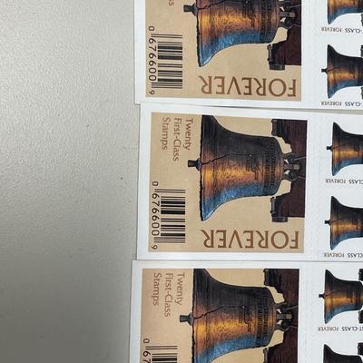 Liberty bell stamps and Indian chiefs stamps