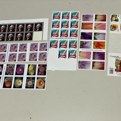 Floral and American stamps