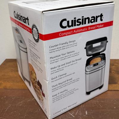 Sale Photo Thumbnail #307: For making White, French and Whole Wheat bread, has 12 pre-set functions. Model CBK-110P1. In original box. Like-new condition.