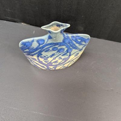Sale Photo Thumbnail #1520: Earth & Sky Pottery Porcelain Vase R & B Signed Bloom