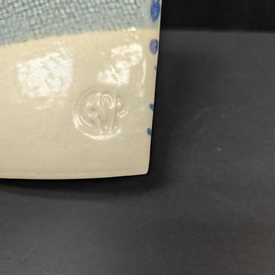 Sale Photo Thumbnail #1517: Earth & Sky Pottery Porcelain Vase R & B Signed Bloom
