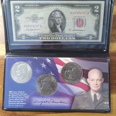 Eisenhower coin and currency set