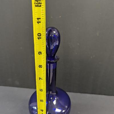 Sale Photo Thumbnail #80: Cobalt Blue Glass Decanter