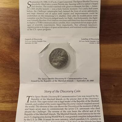 Space Shuttle $5.00 commemorative coin