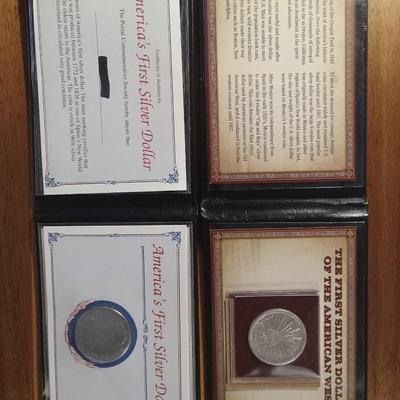 2 America Silver dollars