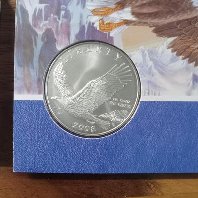 BLAD EAGLE SET & ROLL OF Illinois state quarters