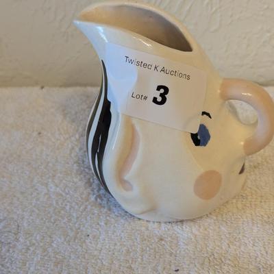 Handcrafted ceramic creamer or small pitcher