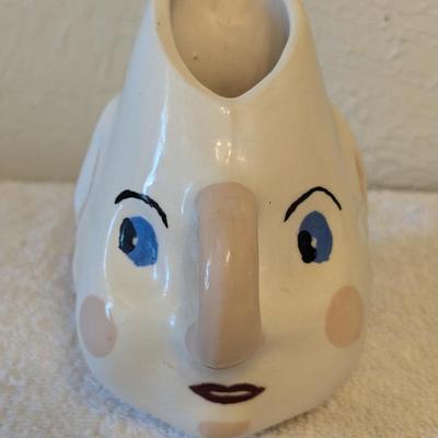 Handcrafted ceramic creamer or small pitcher