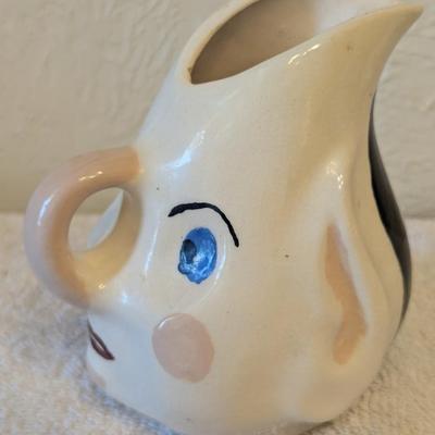 Handcrafted ceramic creamer or small pitcher