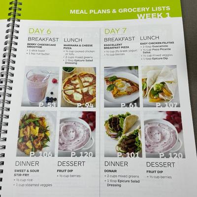New Epicure Portion Scoops, Meal Planner/Journal