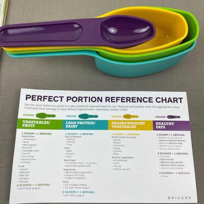 New Epicure Portion Scoops, Meal Planner/Journal