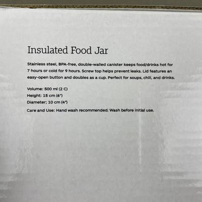 New Epicure Insulated Food Jar