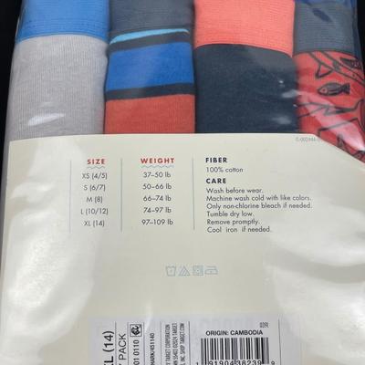 New Boy’s 7 Pack Boxer Briefs Size XL