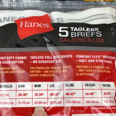 2 New Packs of Men’s Hane’s Briefs Size M