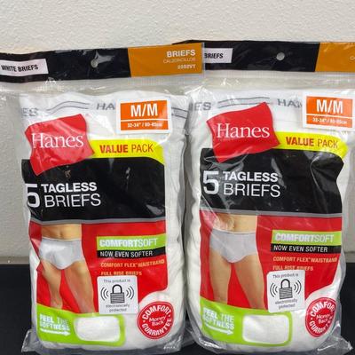 2 New Packs of Men’s Hane’s Briefs Size M