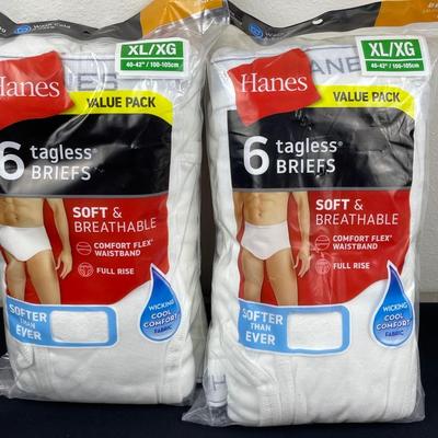 Men’s Hane’s Briefs Size XL 2 Packs of 6