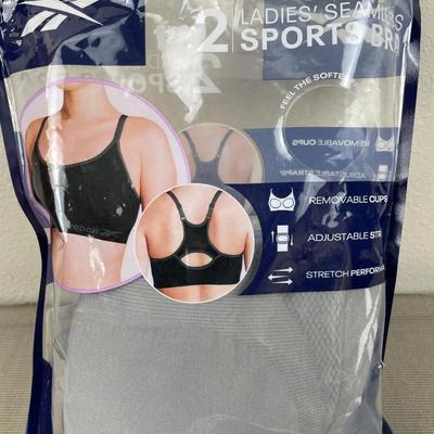 2 New Women’s Reebok Sports Bras Large