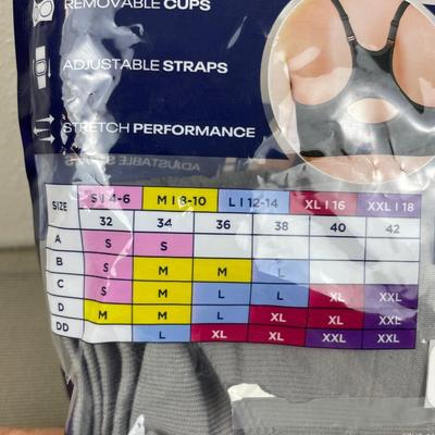 2 New Women’s Reebok Sports Bras Large
