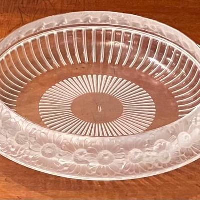 Vintage Lalique Marguerites Crystal Bowl