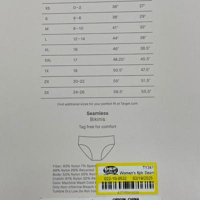 New 6 Pack Auden Seamless bikinis XL (16)