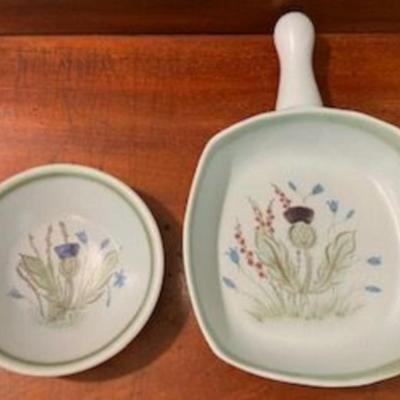 Vintage Buchan Stoneware Pottery Thistleware Scotland