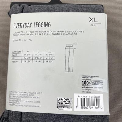 New Women’s Grey Everyday Leggings XL