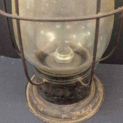 Sale Photo Thumbnail #2442: Vintage Rail Road Caged Lantern
