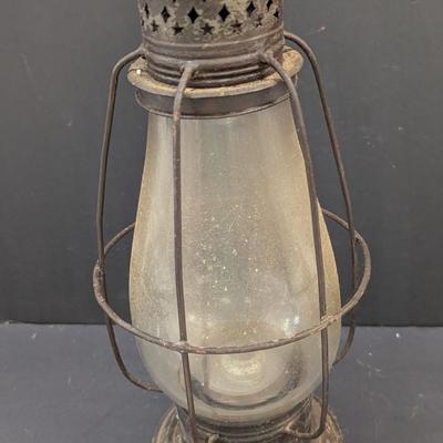 Sale Photo Thumbnail #2445: Vintage Rail Road Caged Lantern
