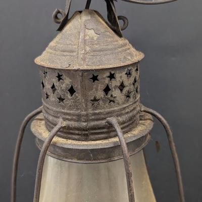 Sale Photo Thumbnail #2444: Vintage Rail Road Caged Lantern