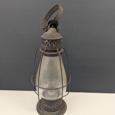 Sale Photo Thumbnail #2452: Vintage Rail Road Caged Lantern