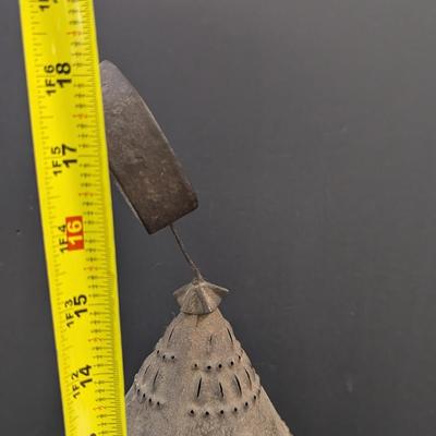 Sale Photo Thumbnail #2458: Antique Punched Tin Lantern