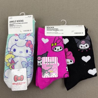3 Pairs Hello Kitty & Friends Socks New!