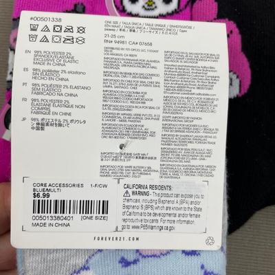 3 Pairs Hello Kitty & Friends Socks New!