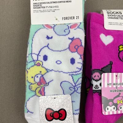 3 Pairs Hello Kitty & Friends Socks New!