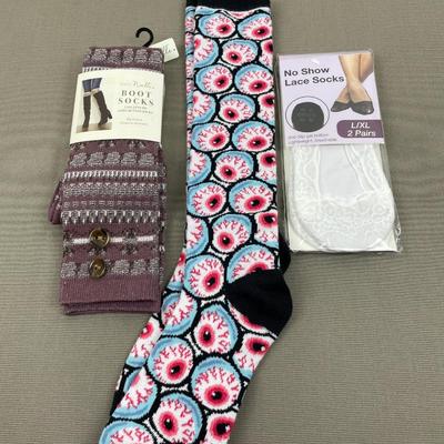 3 Pair New Women’s Socks