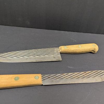 Sale Photo Thumbnail #2580: Vintage Case XX Fine Hammer Forged Style Chef Knives
