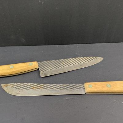Sale Photo Thumbnail #2575: Vintage Case XX Fine Hammer Forged Style Chef Knives