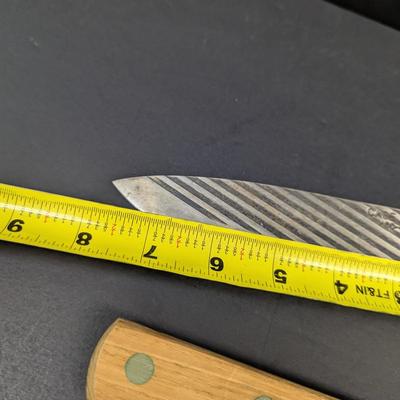 Sale Photo Thumbnail #2583: Vintage Case XX Fine Hammer Forged Style Chef Knives