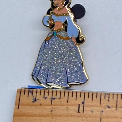 Disney Princess Jasmine Sparkle Glitter Gown Character Pin