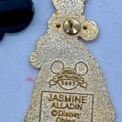 Disney Princess Jasmine Sparkle Glitter Gown Character Pin