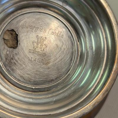 Sale Photo Thumbnail #3022: Vintage Georgian Castle 1405 Silverplate Bowl – International Silver